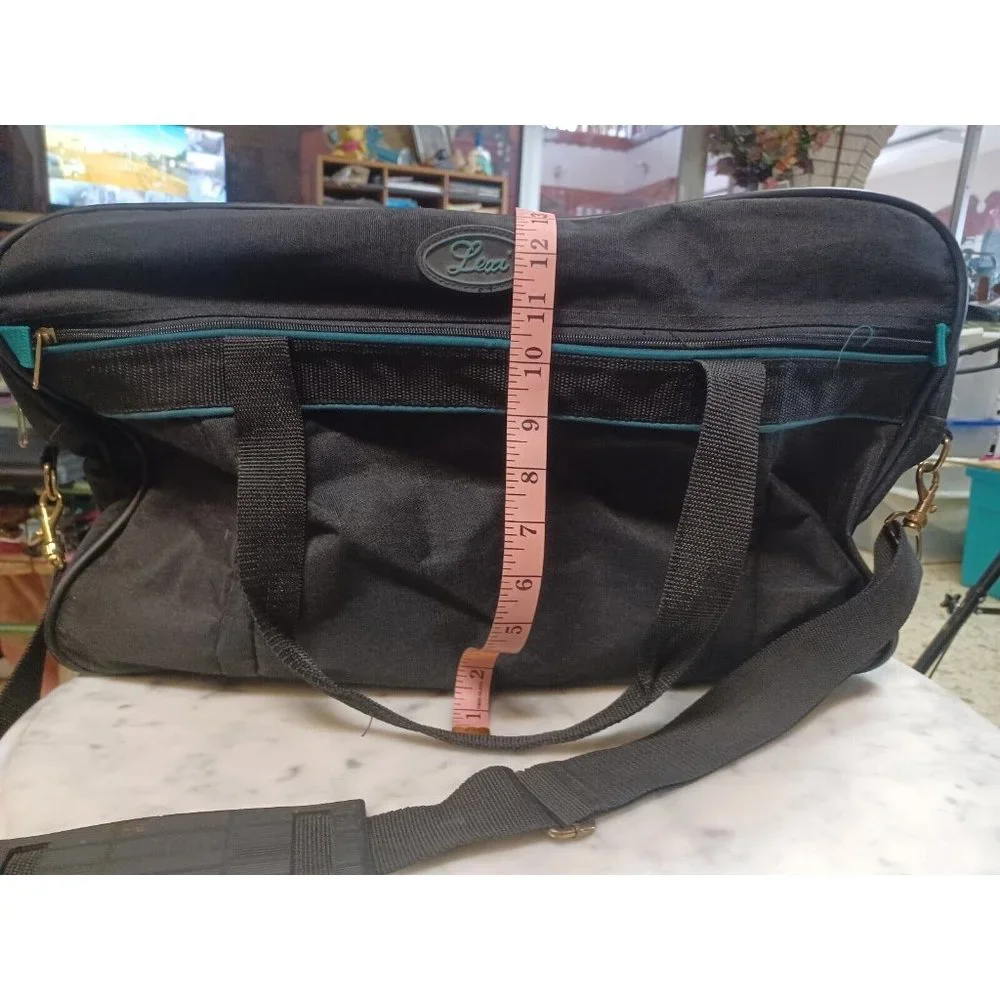 Vintage Softside Messenger/Laptop Bag with Shoulder Strap Black